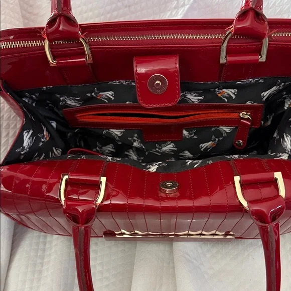 Ted Baker Deep Red Large Satchel - Picture 9 of 16